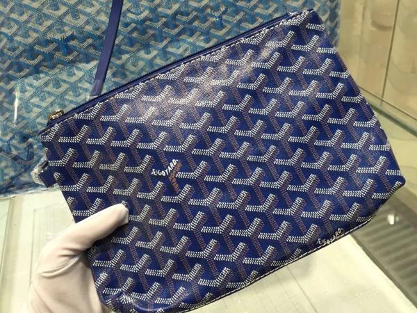 ゴヤール トートバッグ  コピー ブルーGM/ GOYARD サンルイ 人気が高い 人気バッグ☆透明 AMALOUIS GM 06